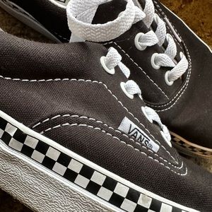 Vans shoe women’s size 6 1/2. Black and white checkered.